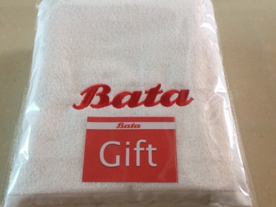 Khăn thêu logo Bata